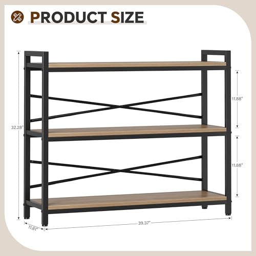 3 Tier Bookshelf 39.37" Width