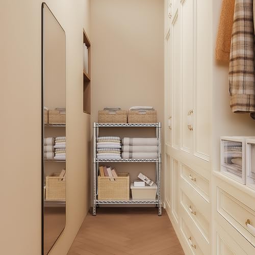 750 lbs 3 Tier Storage Rack Metal Wire Shelving Unit