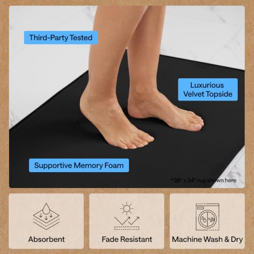 Memory Foam Bath Rug for Bathroom