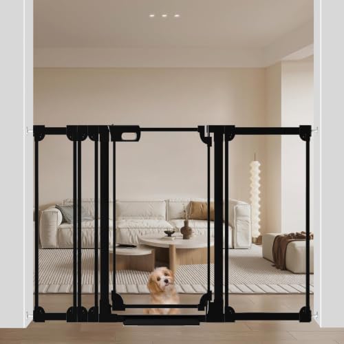 40" Extra Tall Clear Acrylic Dog Gate 57.87