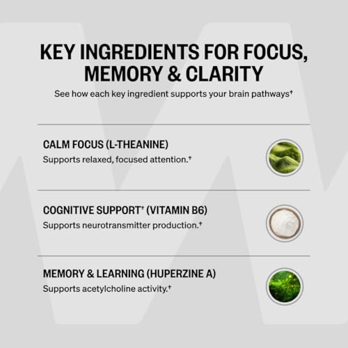 Alpha Brain Nootropic Brain Supplement for Focus & Memory (90 Count)