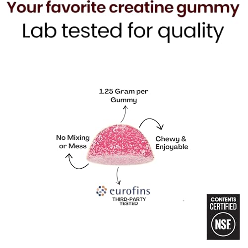 Creatine Monohydrate Gummies 5g (120 Count)