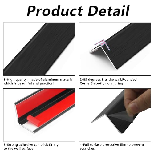 5pcs 48" L*1.42" W Aluminum Self (5 Count)