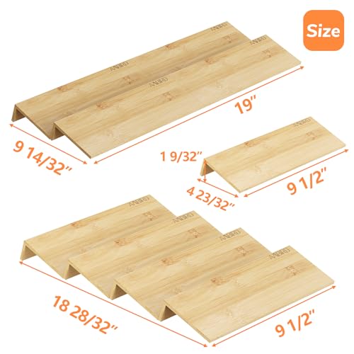 Bamboo Spice Drawer Organizer with Non (4 Count)