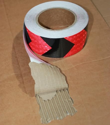 Red and Black Reflective Tape 2 inch X 166 feet