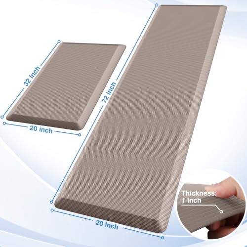 1 Inch Kitchen Mats for Floor (2 Count)