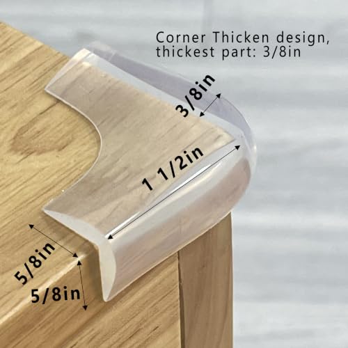 Silicone Clear Corner Protector Baby Proofing Furniture Guard