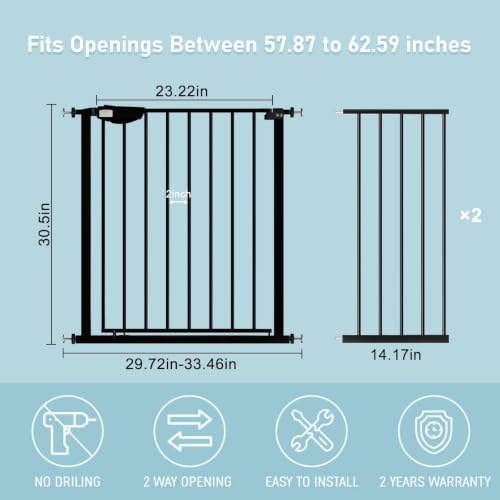 Triple Lock Baby Gate 57.87