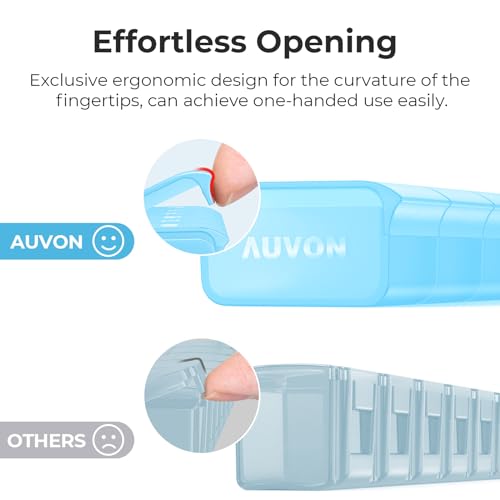Weekly Pill Organizer with Effortless Opening Design