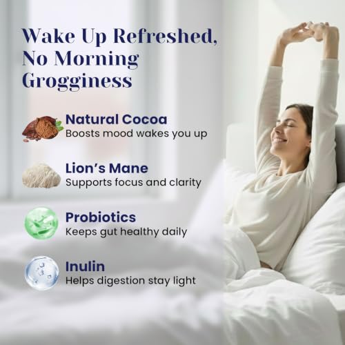 Natural Sleep Aid Cocoa Powder With Magnesium Glycinate (10.58 Ounce)