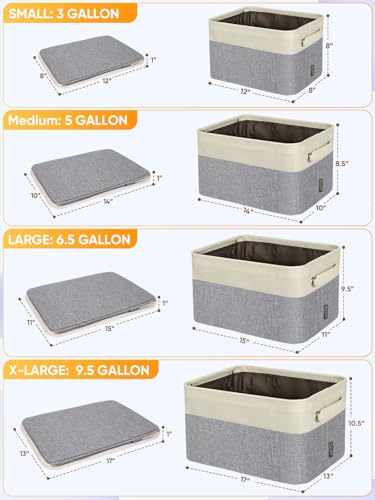 1 Pack Fabric Closet Storage Bins for Shelves