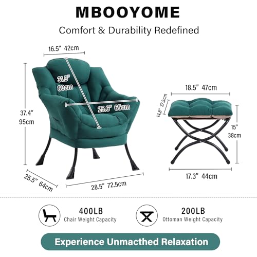 Modern Lazy Chair with Ottoman