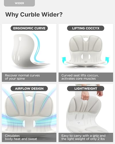 Wider 2 Pack Ergonomic Desk Chair Seat Cushion (2 Count)