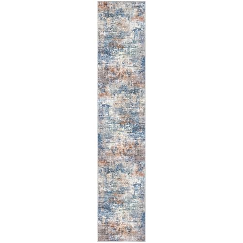 Abstract Runner Rug 3x14 Ft Long Washable Runners for Hallways (42 Sq Ft)