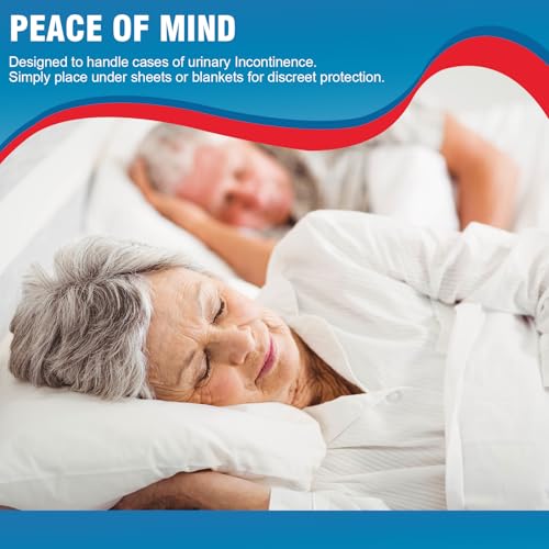 Tear Resistant Incontinence Bed Pads 40'' x 36'' (50 Count)