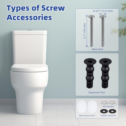 SS124 Toilet Seat Replacement Compatible with TOTO