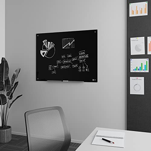 Staples TRU RED Tempered Glass Dry Erase Board