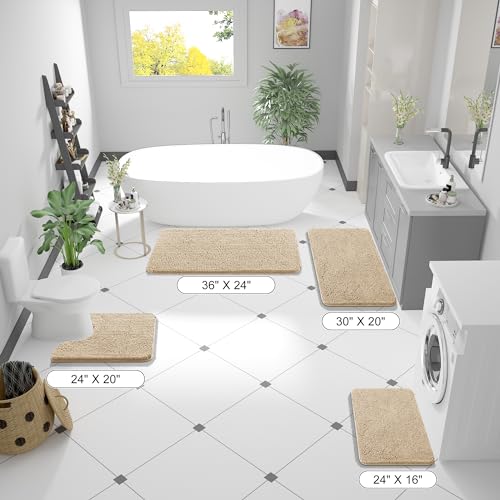 Large Bathroom Rugs 59x35