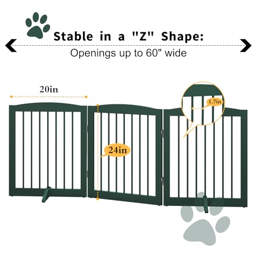 Freestanding Pet Gate for Dogs (3 Count)