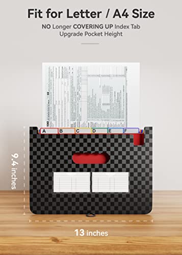26 Pockets Accordian File Organizer