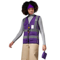 Big and Tall Safety Vest for Women Purple 4XL 5XL