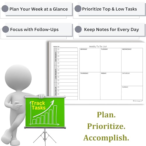 Weekly TO DO List Notepads (2 Count)