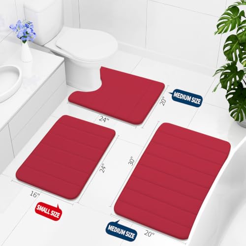 Memory Foam Bath Mat 24 x 16