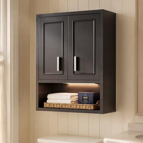 Bathroom Wall Cabinet Above Toilet with DIY Lighting 23x29inch