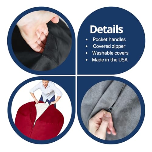 Luxurious Giant 7ft Bean Bag Chair with Microsuede Cover