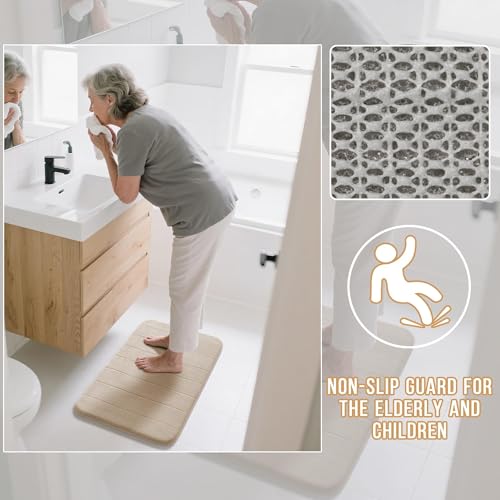 Memory Foam Bathroom Rugs Sets 2 Piece