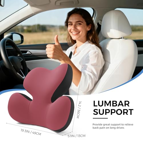 Ergonomic Memory Foam Lumbar Support Pillow for Car