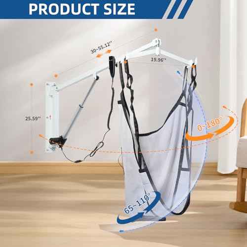 Wall Mounted Patient Lift with Sling