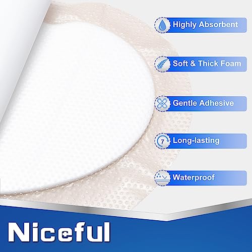 Sacral Silicone Foam Dressing 9x9 5 PCS (5 Count)