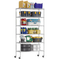 6 Tier Wire Shelf with Wheels