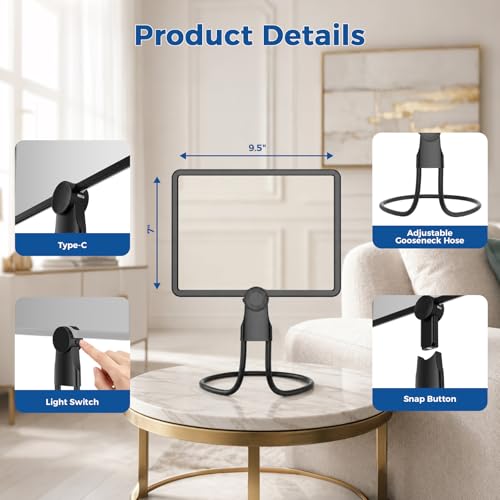 Rechargeable 5X Magnifying Glass with Light