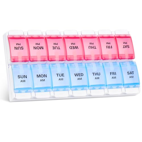 Weekly Pill Organizer 7 Day 2 Times A Day