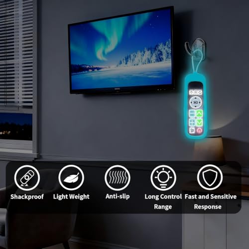 Backlit Big Button TV Remote Replacement for LG TV with Cover & Hook