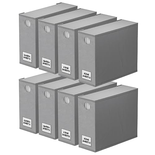 8 Pack Bed Sheet Organizers and Storage