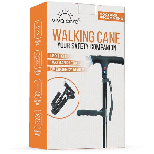 Walking Cane with Light & Alarm