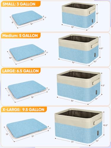 2 Pack Fabric Closet Storage Bins for Shelves (2 Count)