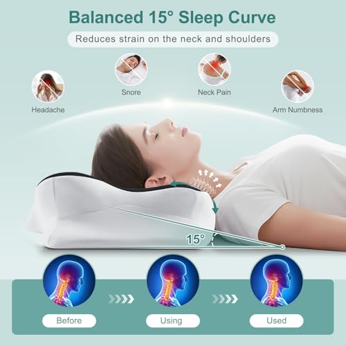 Cervical Pillow Ergonomic Memory Foam Pillow for Neck Support