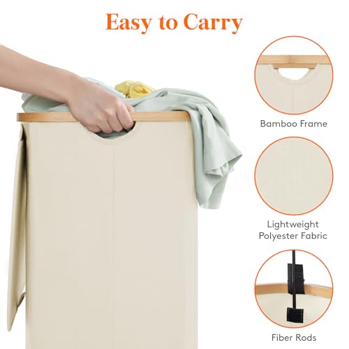 80L Laundry Basket with Lid