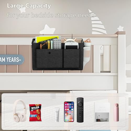 Bedside Caddy Bedside Storage Hanging Organizer for Bunk Dorm Bed Rail