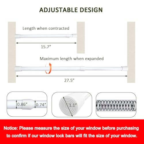 Sliding Door Security Bar (2 Count)