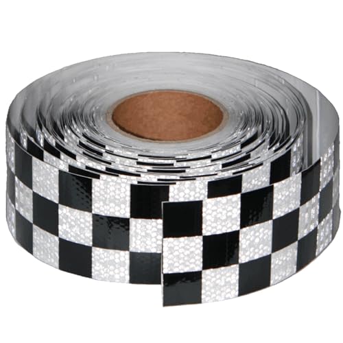 Black White Reflective Tape Outdoor Waterproof 3 inch X 166 feet