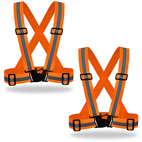 2 Pack Hi Vis Safety Vests (2 Count)