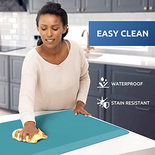 Kitchen Mat Cushioned Anti Fatigue Kitchen Rug 17.3"x60" Waterproof Non Slip Kitchen Rugs and Mats Standing Desk Mat Comfort Floor Mats for Kitchen House Sink Office