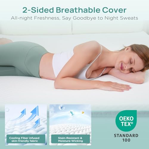 2" Twin XL Memory Foam Mattress Topper
