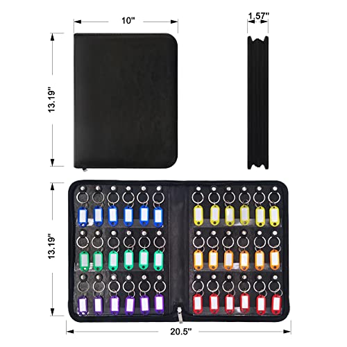 Portable Zippered Key Organizer
