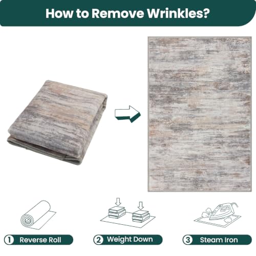 Modern Runner Rug 2x8 Washable Runners for Hallways Multi